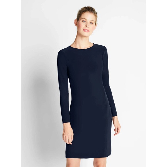 Of Mercer Womens Size 12 Navy Morgan Dress Stretch Business Career - Picture 6 of 7